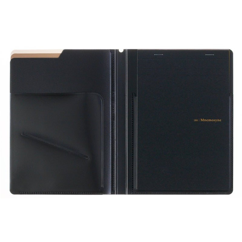 Maruman HN188FA Notepad, Holder & 5 Pockets, Nemosine A5, Black - Image 2
